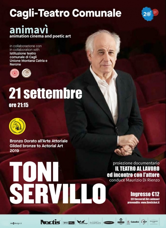 Protagonista del film premio Oscar "La grande bellezza", Toni Servillo il 21 settembre sarà a Pergola