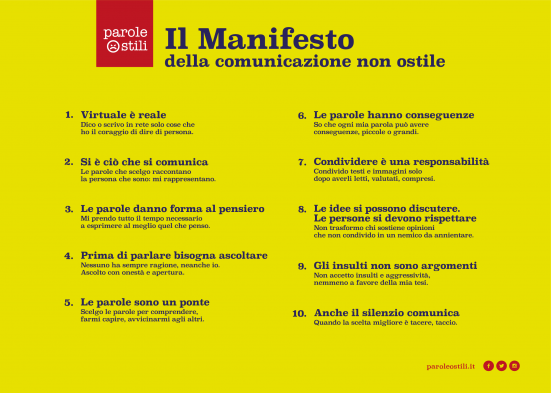 Il Comune di San Costanzo adotta "Il Manifesto della Comunicazione non Ostile"