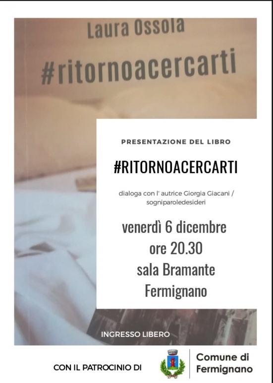 "Le parole delle donne con Laura Ossola", incontro tra psicologia e scrittura