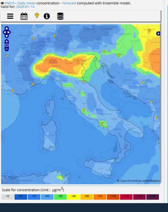 Polveri sottili dalla Pianura Padana e inverno poco piovoso, da domani a Pesaro tre misure di intervento