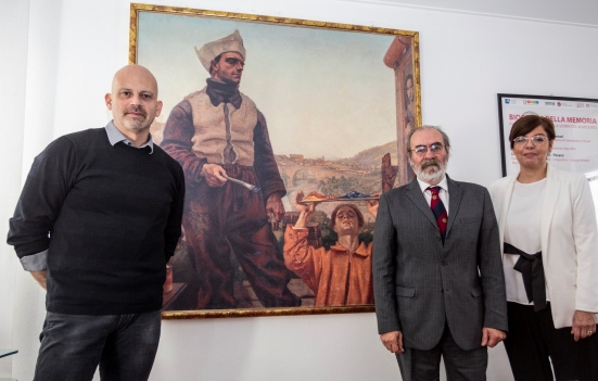 Il Comune di Fossombrone dona alla Provincia una copia dell’opera "I pittori" di Anselmo Bucci