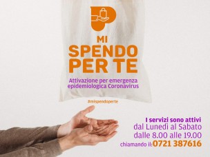 "Mi spendo per te": torna attivo il numero 0721387616 per chiamare il Centro Operativo Comunale