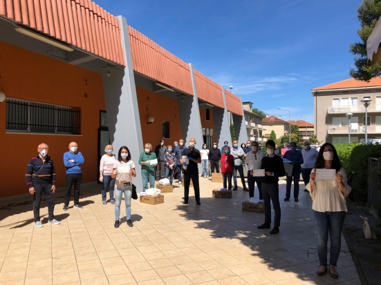 Consegnate oltre 11mila mascherine ai centri sociali di Pesaro