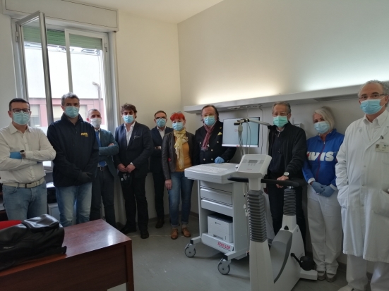 Donato un cicloergometro all'Ospedale di Comunità di Cagli