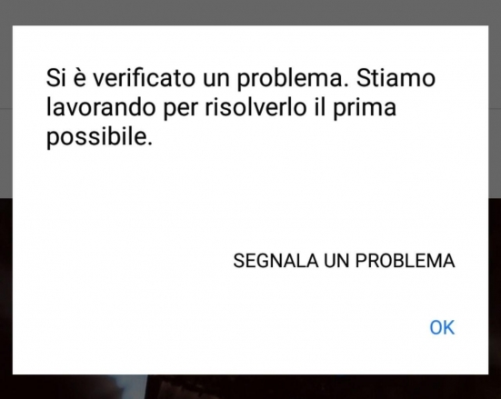 Ci sono stati dei problemi con le pagine Facebook