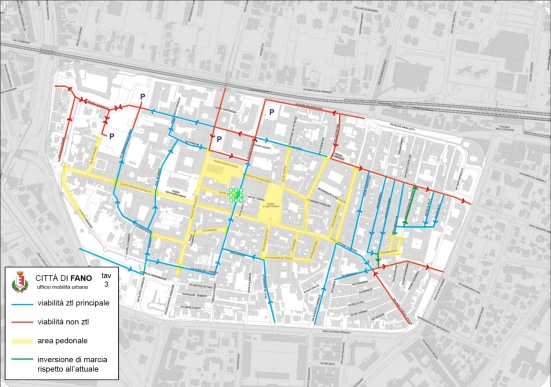 Nuove ztl nel centro storico di Fano, tra le novità più importanti c'è Piazza Andrea Costa chiusa al traffico