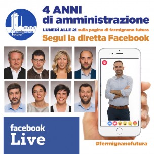 4 anni di amministrazione a Fermignano: lunedì diretta facebook con il sindaco Feduzi e la sua squadra per fare un primo bilancio