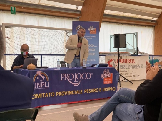 Damiano Bartocetti rieletto presidente dell'Unione Pro Loco della Provincia di Pesaro e Urbino