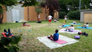 Ripresa l'attività della Judo Fazi nel giardino della palestra