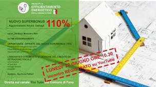 Efficientamento Energetico: il Comune di Fano ha organizzato un webinar informativo sul Superbonus 110%