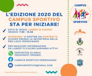 Da lunedì partono i campi estivi di Fermignano