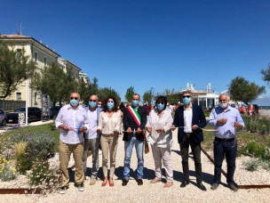 Riqualificati i giardini della zona mare in via Colombo, Ricci: "L'11 luglio intitolazione a Nilde Iotti"