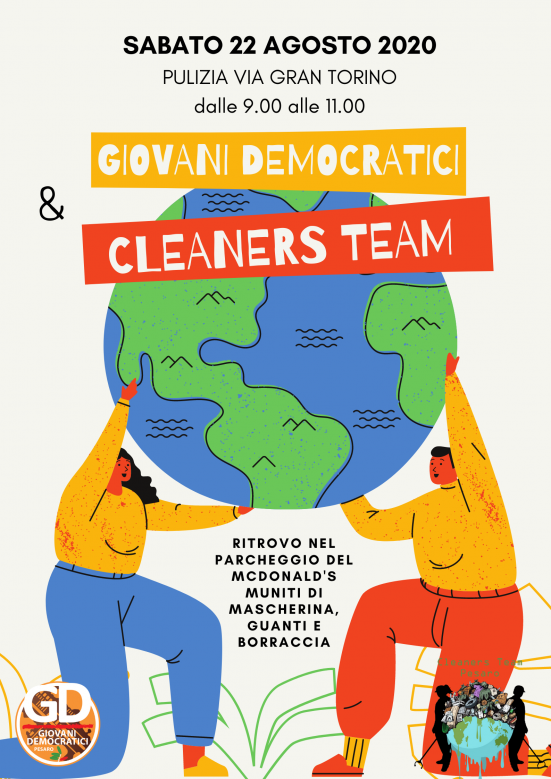 Giovani Democratici Pesaro e Cleaners Team uniti per la pulizia di via Gran Torino