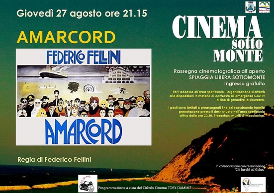 Cinema Sottomonte si chiuderà con Amarcord come omaggio ai cento anni di Fellini