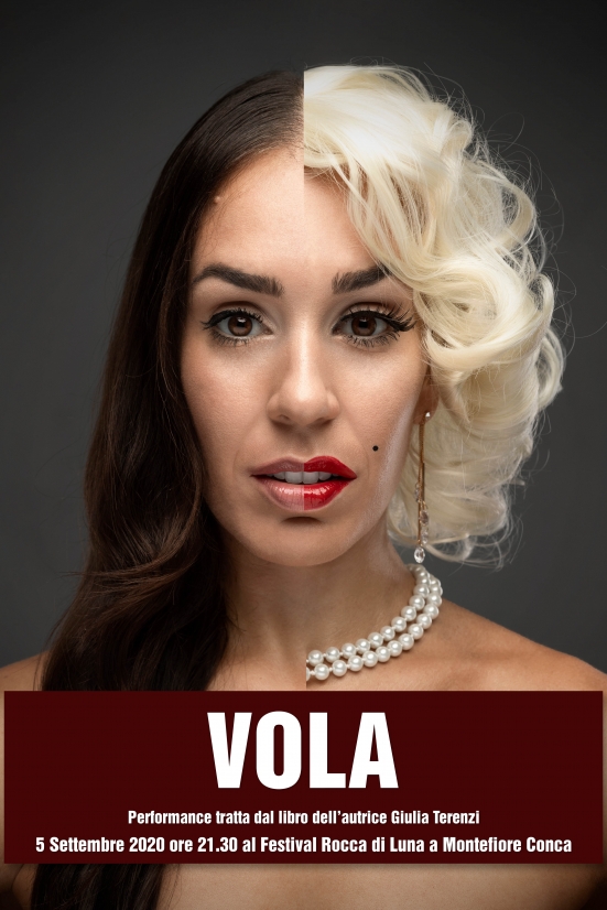 Al Festival Rocca di Luna "Vola": spettacolo tratto dall'omonimo libro di Giulia Terenzi con Maria Sacchi regista e performer e Joseph Nenci visual artist