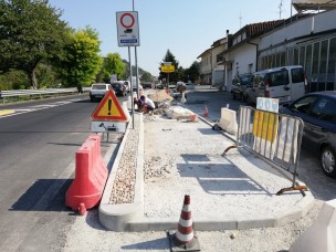 Sono quasi finiti i lavori della pista ciclo-pedonale che unirà Montecchio e Bottega