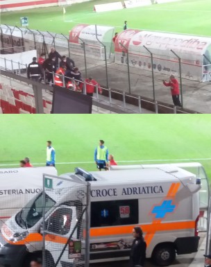 Malore in tribuna per Borozan, il direttore generale della Vis Pesaro ricoverato in terapia intensiva: cronaca di attimi di grande paura