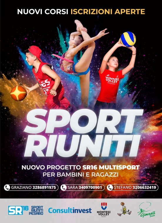 Lunedì 26 ottobre parte il nuovo progetto Multisport  di Bees Pesaro, Gimnall e Montesi Volley