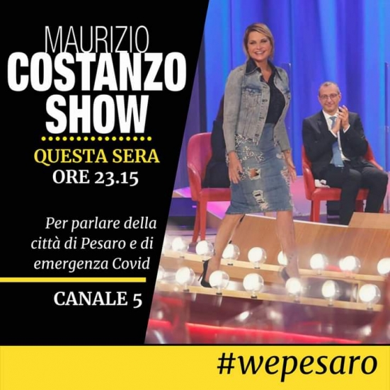 Il sindaco Ricci questa sera al Maurizio Costanzo Show su Canale 5