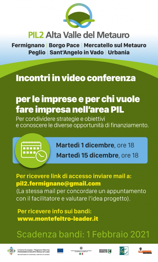 Riparte il PIL 2 "Alta Valle del Metauro": nuove opportunità di finanziamento per pubblici e privati
