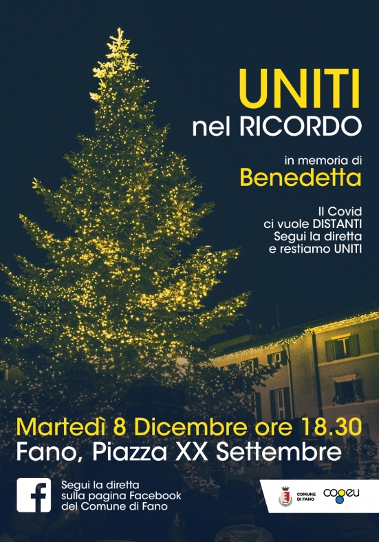 L'8 dicembre a Fano si ricordano le vittime di Corinaldo con un evento online