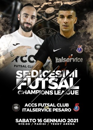 Sedicesimi di finale di Champions League: Italservice Pesaro - ACCS sarà il 16 gennaio a Parigi