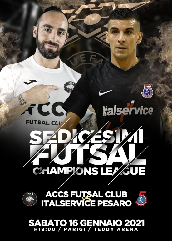 Sedicesimi di finale di Champions League: Italservice Pesaro - ACCS sarà il 16 gennaio a Parigi