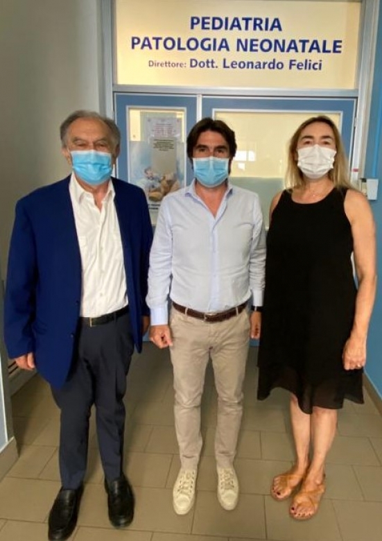 Un nuovo letto speciale per i bambini in Pediatria donato dall'ABIO di Pesaro con il contributo della Regione