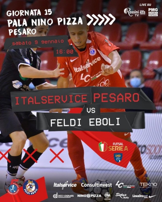 Prima gara ufficiale del 2021 al Pala Nino Pizza: domani c'è Italservice Pesaro - Feldi Eboli