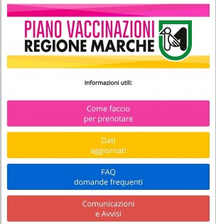 È online la sezione del sito della Regione Marche dedicata ai vaccini