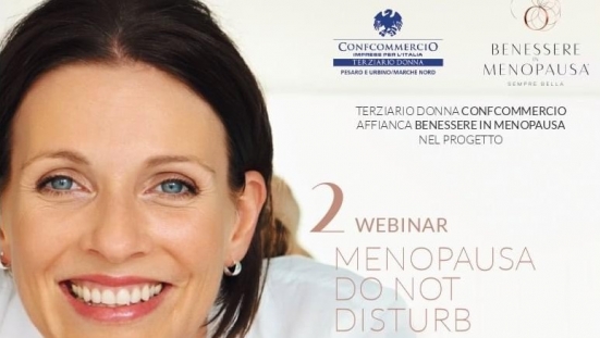 Domenica il secondo webinar gratuito "Menopausa do not disturb" di Terziario Donna Confcommercio