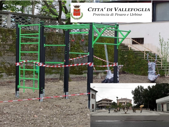 È quasi pronta l'area attrezzata per l'attività fisica all'aperto a Vallefoglia