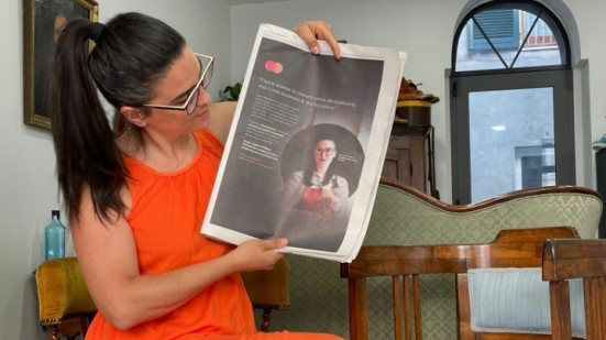 Olivia Monteforte testimonial nazionale: l'artigiana pesarese nella pubblicità di Mastercard