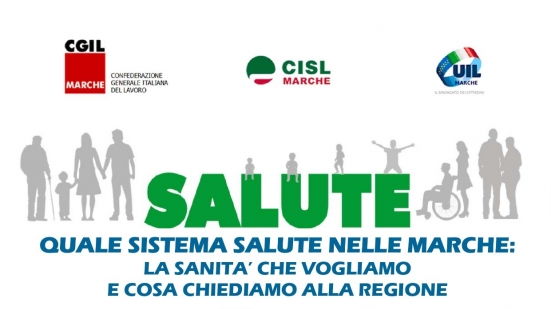 Manifestazione dei sindacati ad Ancona per "un confronto sulle gravi condizioni della sanità regionale"