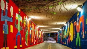 "Musical Life", terminata la nuova opera d'arte pubblica di Reperti Urbani al sottopasso di Loreto a Pesaro