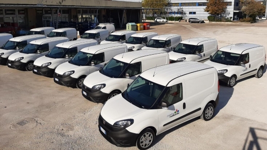 Consegnati e pronti ad entrare in servizio i primi 30 mezzi della nuova flotta aziendale di Marche Multiservizi