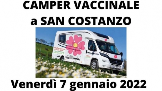 Venerdì a San Costanzo arriva il camper vaccinale: verranno effettuate 150 somministrazioni