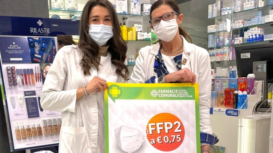 Da oggi le mascherine Ffp2 a 0,75 euro nelle nove farmacie comunali di Pesaro e in quella di Gabicce