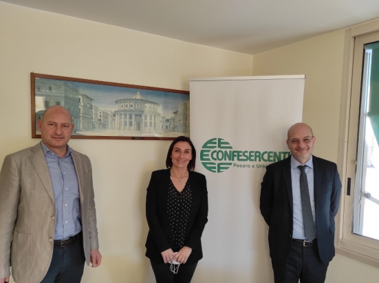 Com'è andato l'incontro tra la nuova dirigenza della Confesercenti Pesaro Urbino e l'onorevole Morani