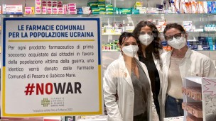 Le Farmacie Comunali di Pesaro e Gabicce Mare in aiuto della popolazione ucraina