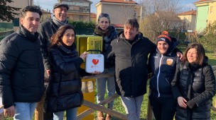 A Villa Ceccolini un nuovo defibrillatore automatico esterno: è il 56° installato nella città di Pesaro