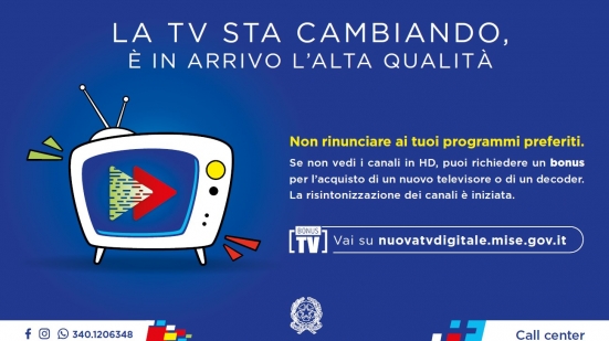 Nelle Marche dal 15 al 24 marzo i canali tv nazionali passeranno al nuovo formato digitale Mpeg4