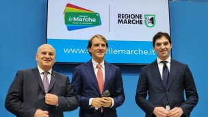 Le Marche alla BIT di Milano: presentato il nuovo logo turistico e i nuovi spot promozionali con Mancini