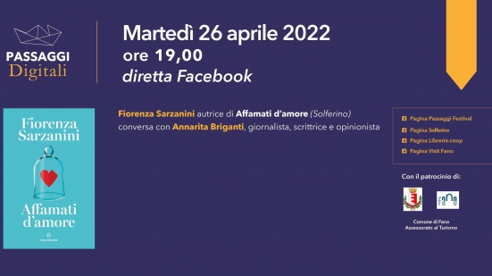 Il 26 aprile ultimo appuntamento di "Passaggi Digitali" con Fiorenza Sarzanini intervistata da Annarita Briganti