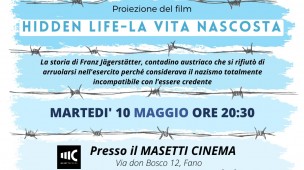 Caritas Fano, martedì 10 maggio al Cinema Masetti la proiezione del film "La vita nascosta"