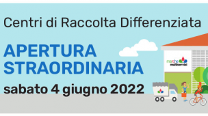 Marche Multiservizi e Giornata dell'Ambiente, sabato 4 giugno apertura straordinaria dei Centri di raccolta