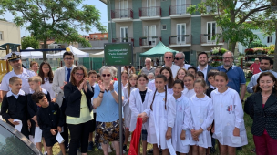 Svelata la targa in ricordo di padre Pietro Damiani collocata nei giardini di calata Caio Duilio a Pesaro