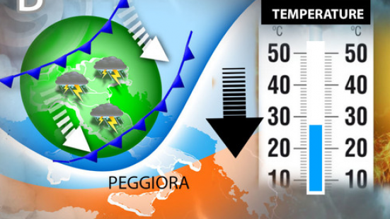 Stop al caldo afoso, in arrivo temporali e calo delle temperature fino a 10 gradi in tutta Italia
