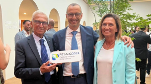 "Al Salone del Mobile di Milano con le aziende del territorio", Ricci con Walter e Fabiana Scavolini