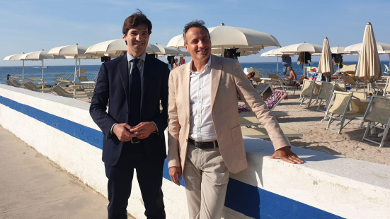 Visita del presidente Acquaroli a Gabicce, il sindaco Pascuzzi: "Assieme per parlare di progetti futuri"